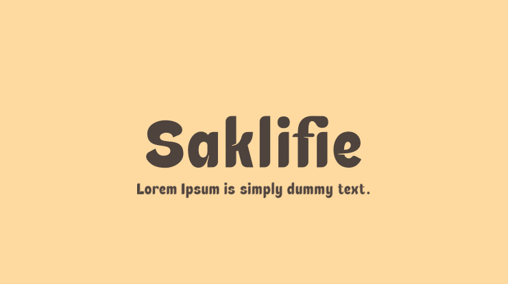 Saklifie Font