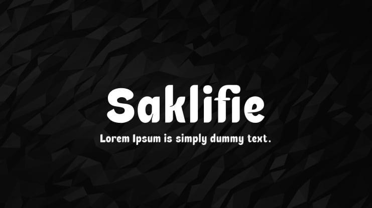 Saklifie Font