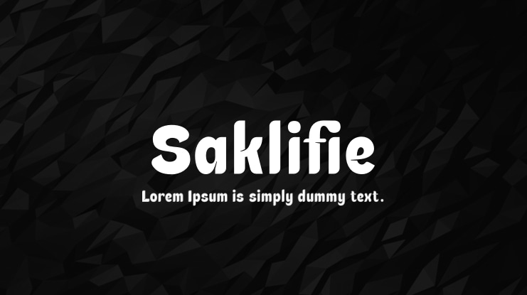 Saklifie Font