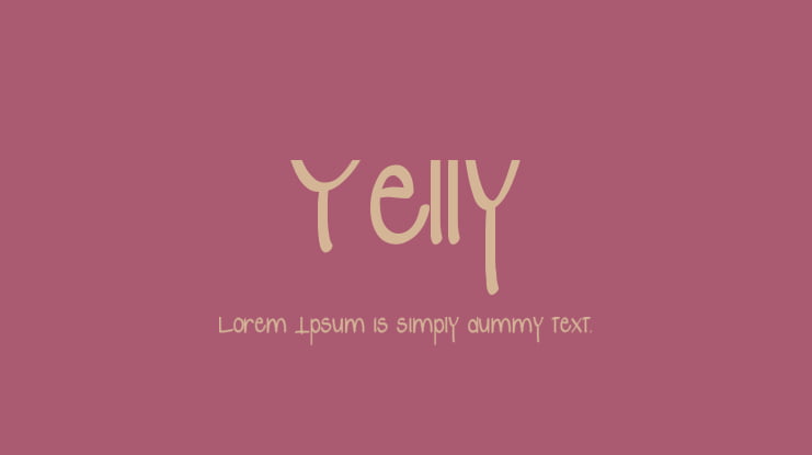 Yelly Font