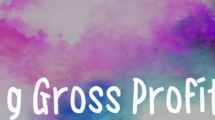 g Gross Profit Font