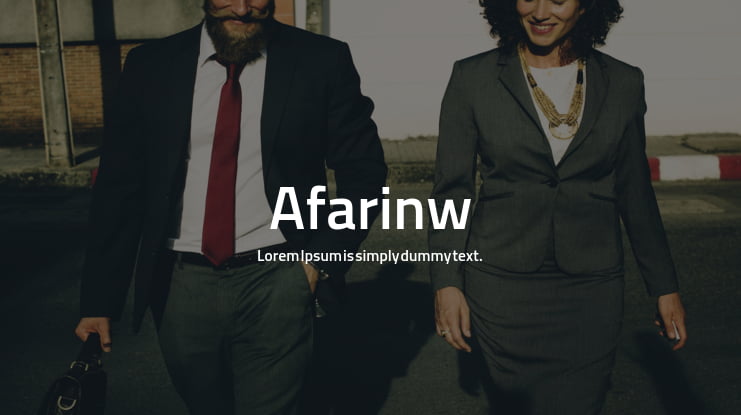Afarinw  Font Family