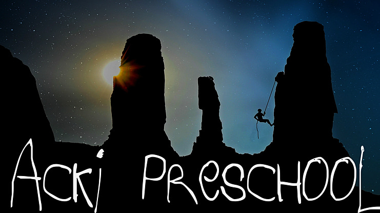 Acki Preschool Font
