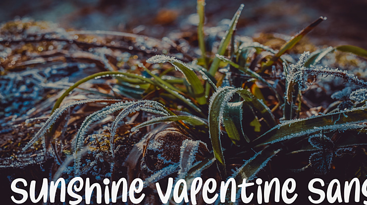 Sunshine Valentine Sans Font