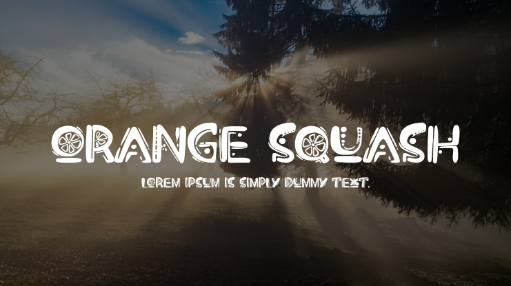 Orange Squash Font