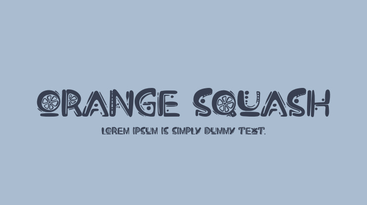 Orange Squash Font