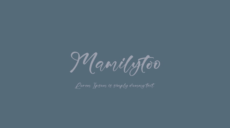 Mamilytoo Font