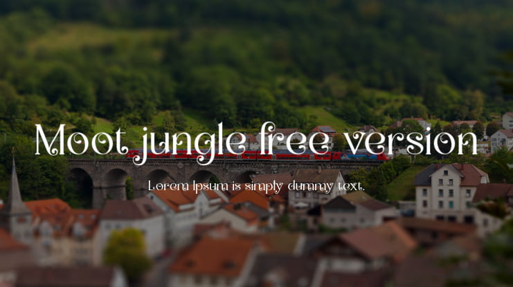 Moot jungle free version Font