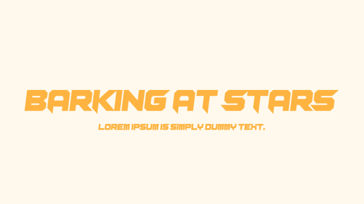 Barking at Stars Font Family