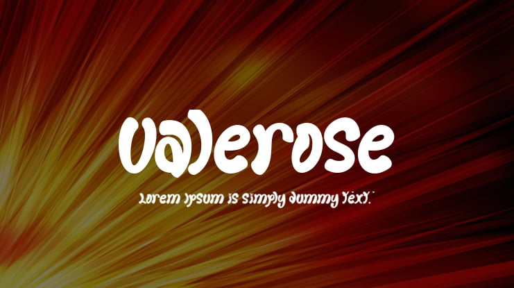 Valerose Font