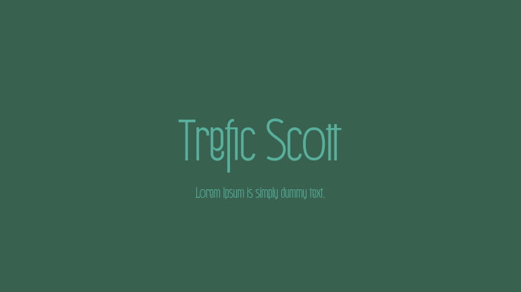 Trefic Scott Font