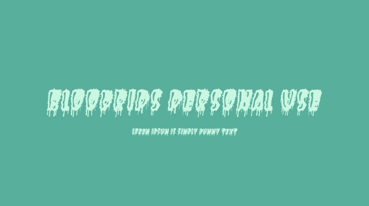 BLOODRIPS PERSONAL USE Font