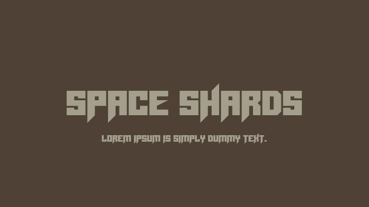 Space Shards Font Family