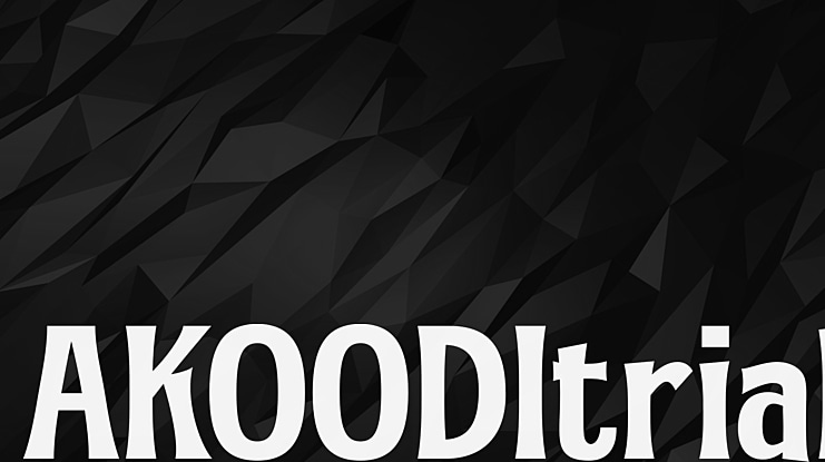 AKOODItrial Font