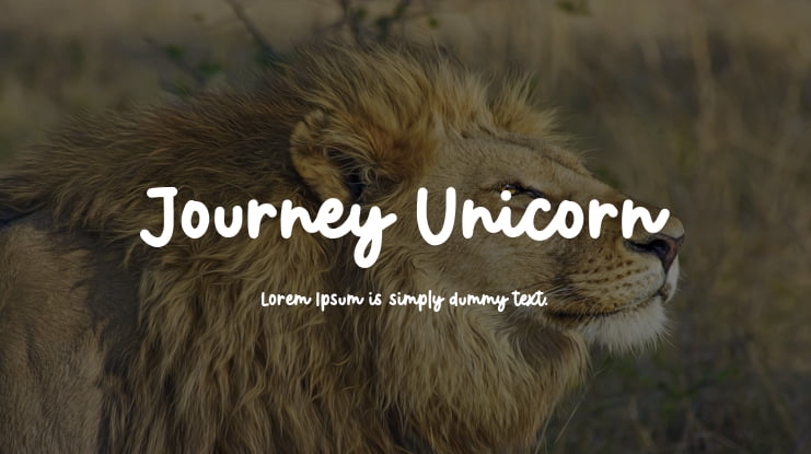 Journey Unicorn Font