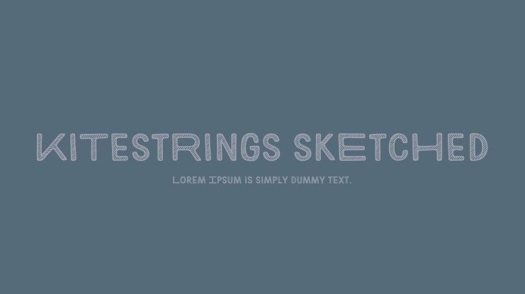 KiTestRings skEtcHed Font