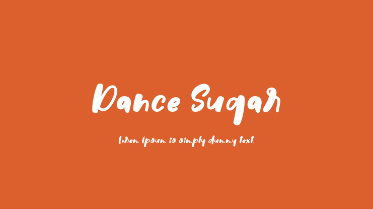 Dance Sugar Font