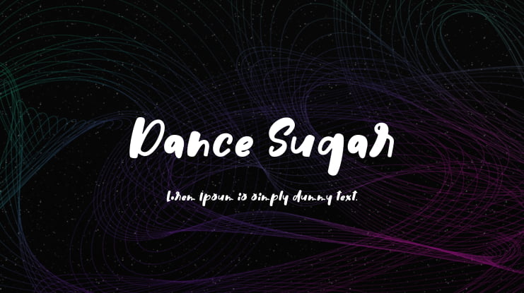 Dance Sugar Font