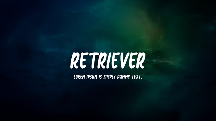 Retriever Font