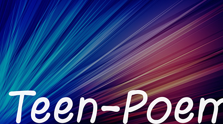 Teen-Poem Font