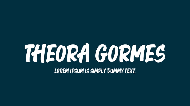 Theora Gormes Font