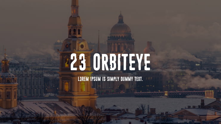 23 Orbiteye Font