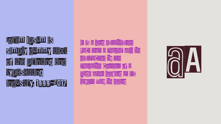 Pink Yellow Black Font