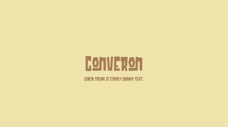 Converon Font
