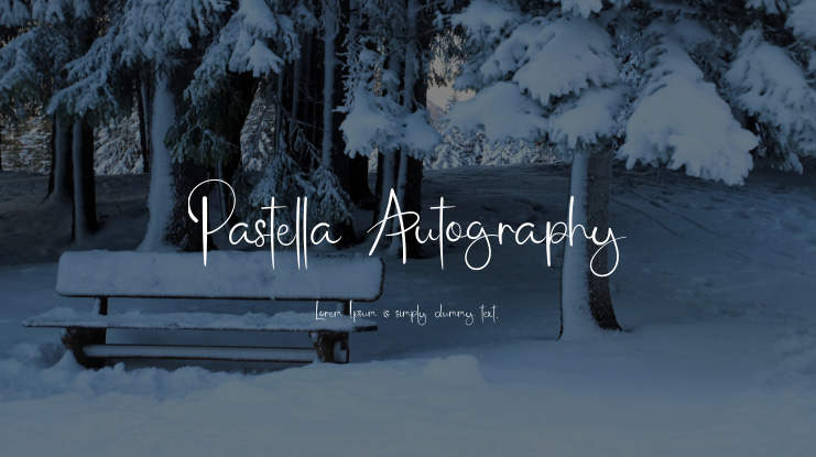 Pastella Autography Font