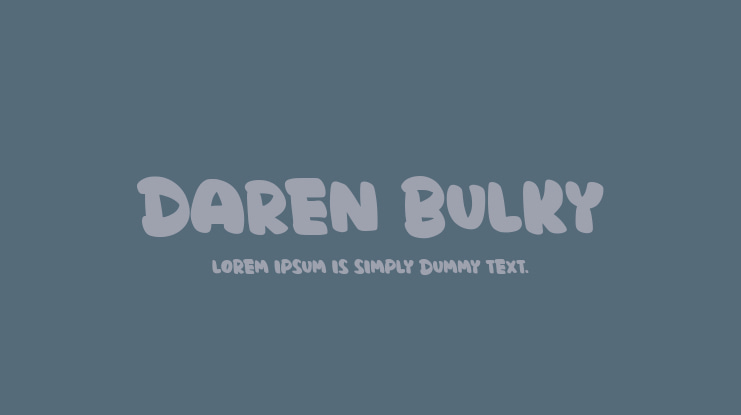 Daren Bulky Font