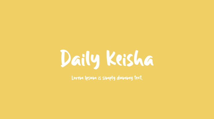 Daily Keisha Font