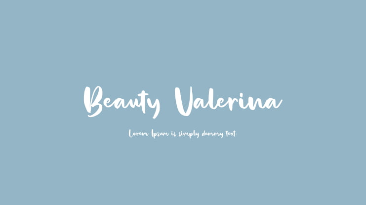 Beauty Valerina Font
