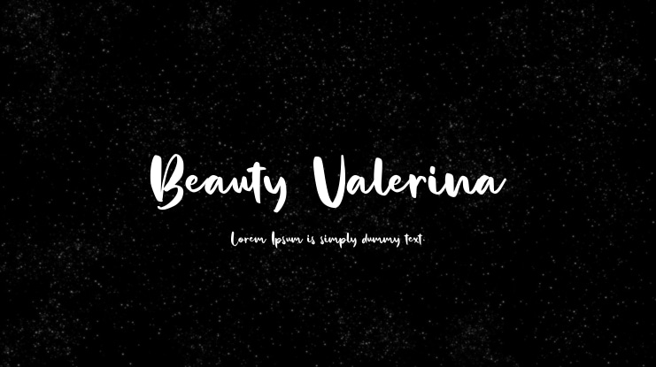 Beauty Valerina Font
