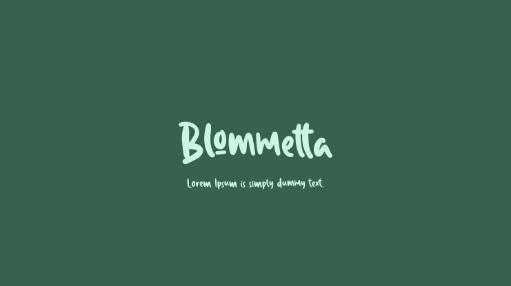 Blommetta Font