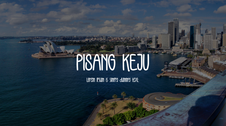 PISANG KEJU Font