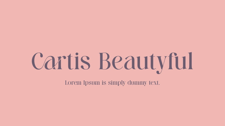 Cartis Beautyful Font Family
