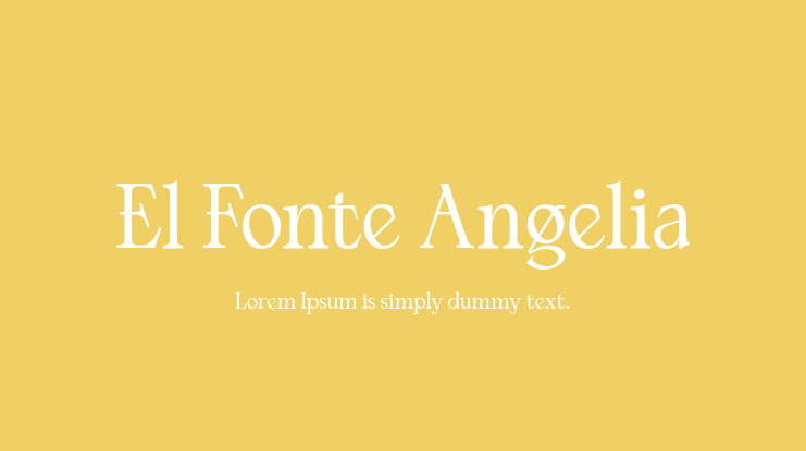 El Fonte Angelia Font Family