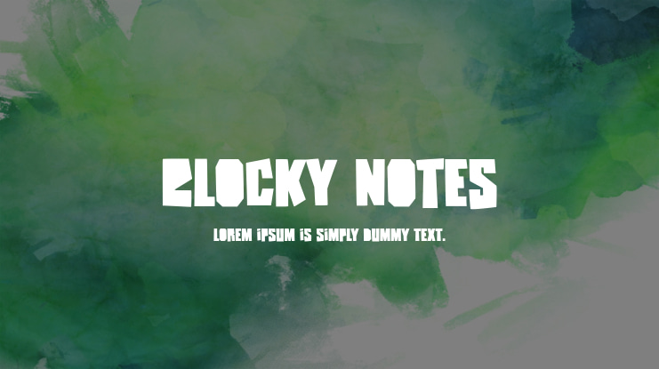 Blocky Notes Font