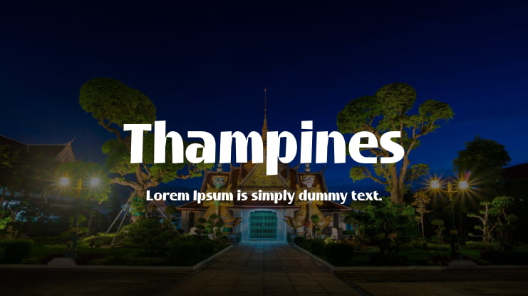 Thampines Font