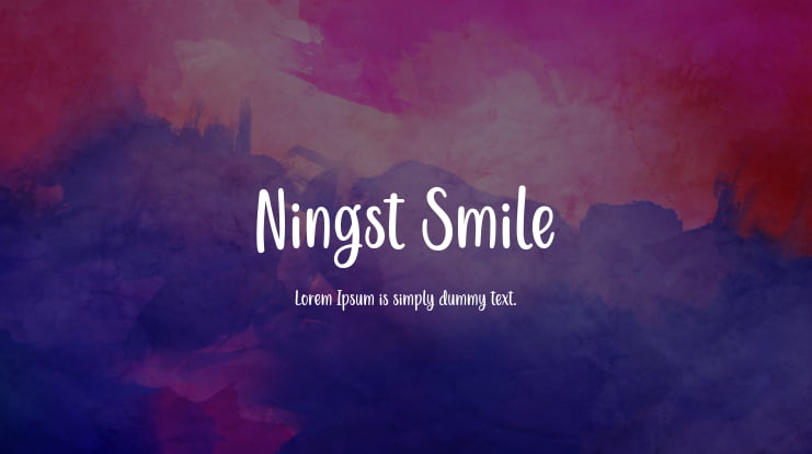 Ningst Smile Font