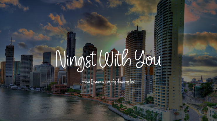 Ningst With You Font