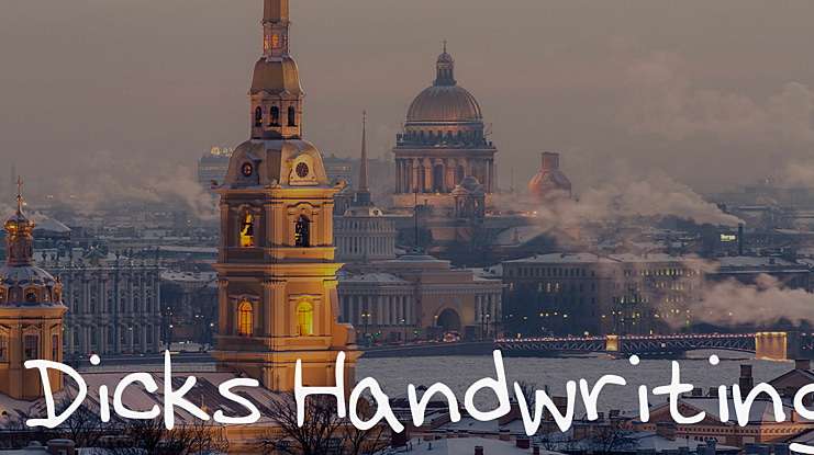 Dicks Handwriting Font