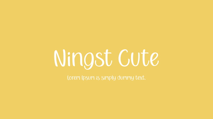 Ningst Cute Font