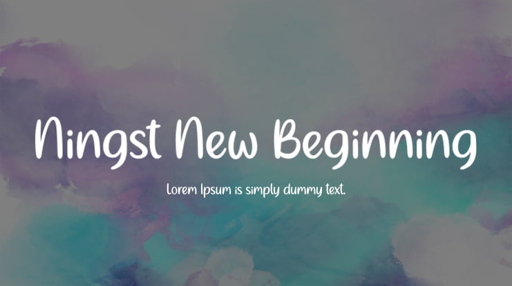 Ningst New Beginning Font