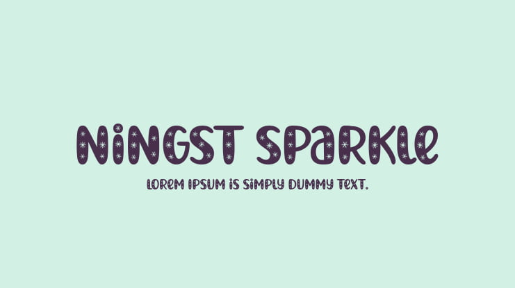 Ningst Sparkle Font