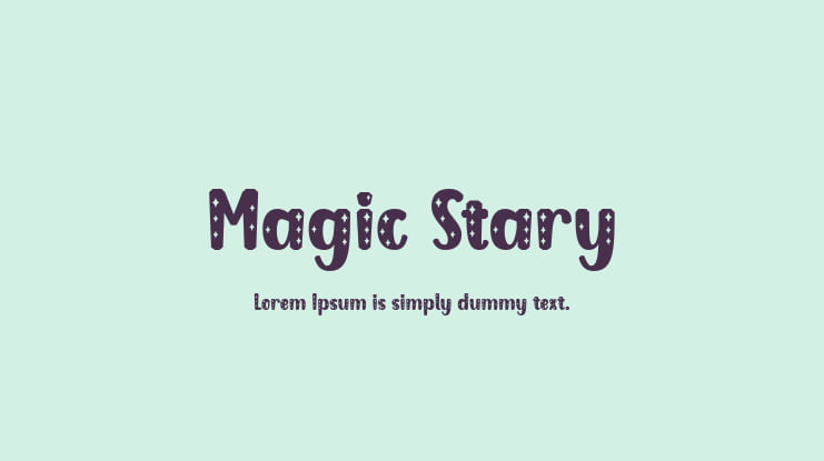 Magic Stary Font