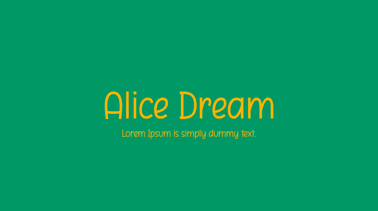 Alice Dream Font