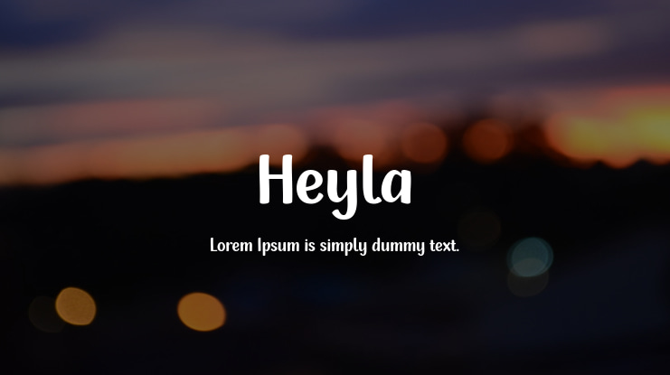 Heyla Font Family
