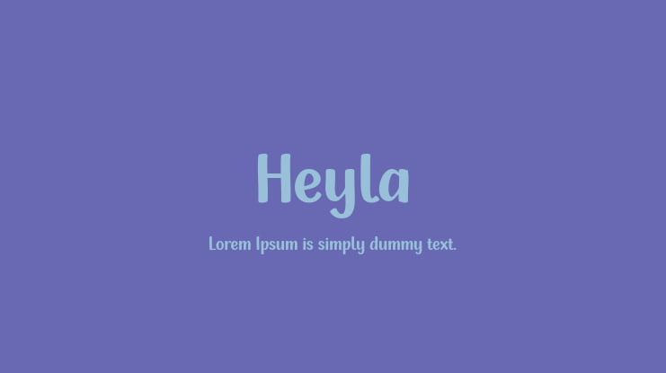 Heyla Font Family