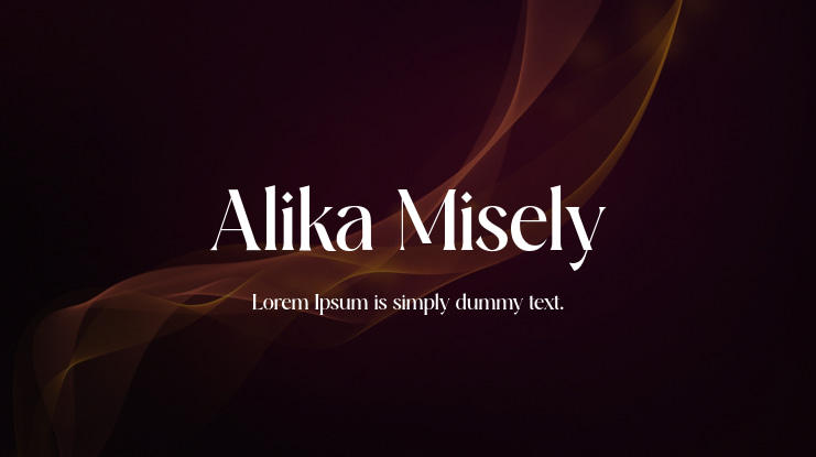 Alika Misely Font